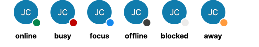 The six presence indicators of the Avatar